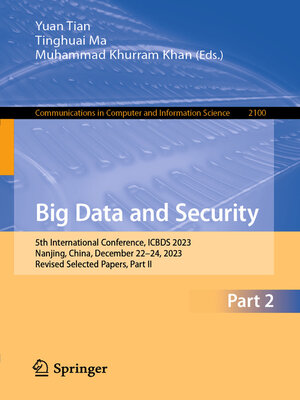 cover image of Big Data and Security
